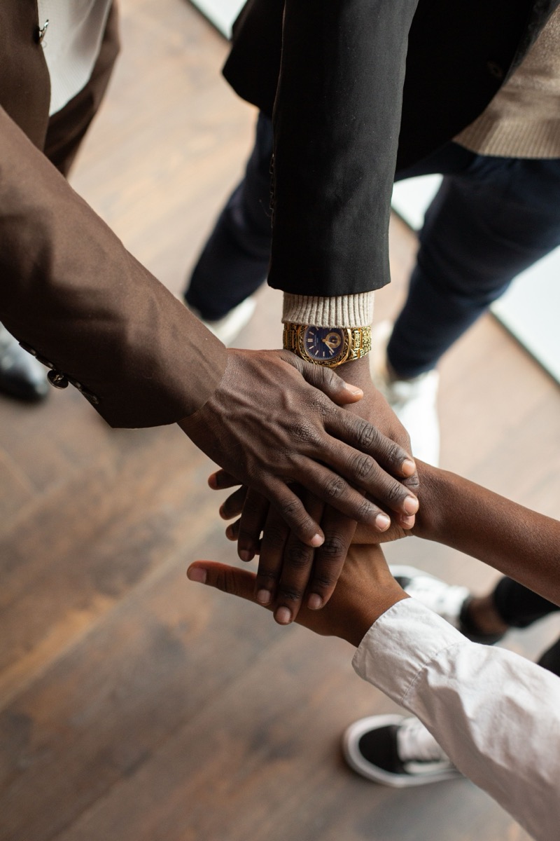 A team building brand strategy together
